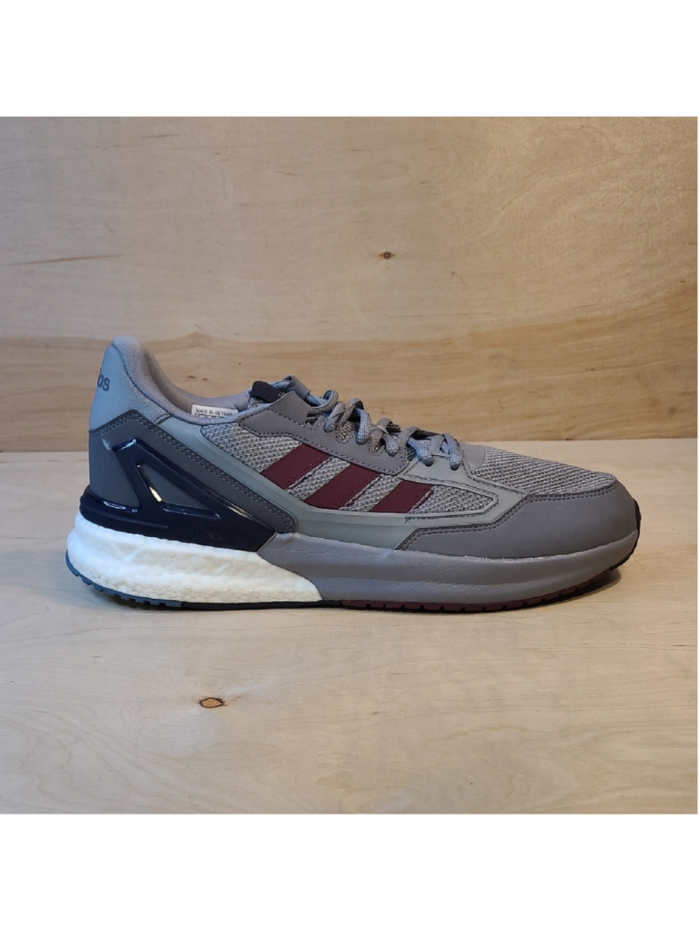 Adidas Nebzed Super Boost 'Grey Burgundy' Running Shoes Size 11 Mens